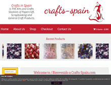 Tablet Screenshot of crafts-spain.com